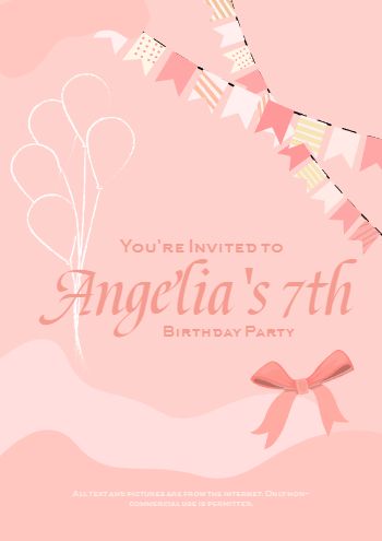 Editable Birthday Invitation Template