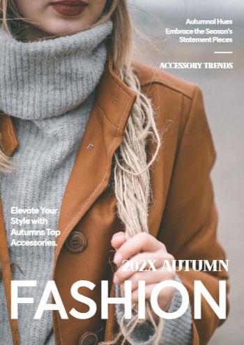 Fashion Magazine Page Layout Template