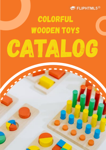 Colorful Wooden Toys Catalog Template