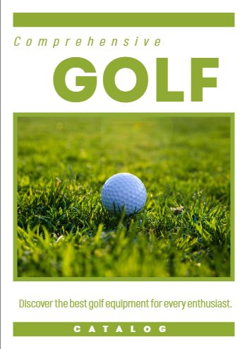 Comprehensive Golf Catalog Template