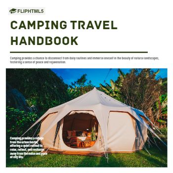 Camping Travel Handbook Template