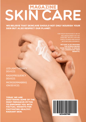 Engaging Skin Care Magazine Template