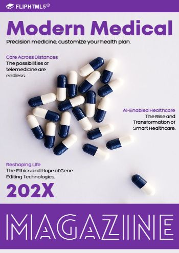 Modern Medical Magazine Template