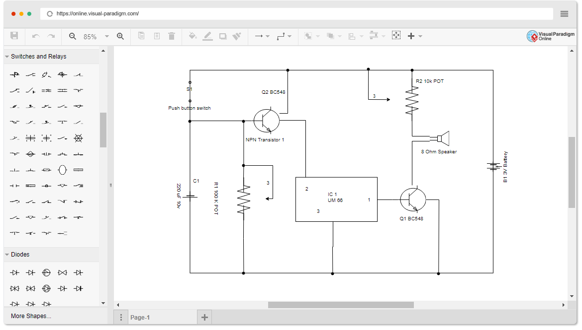 Simple Circuit Diagram Maker