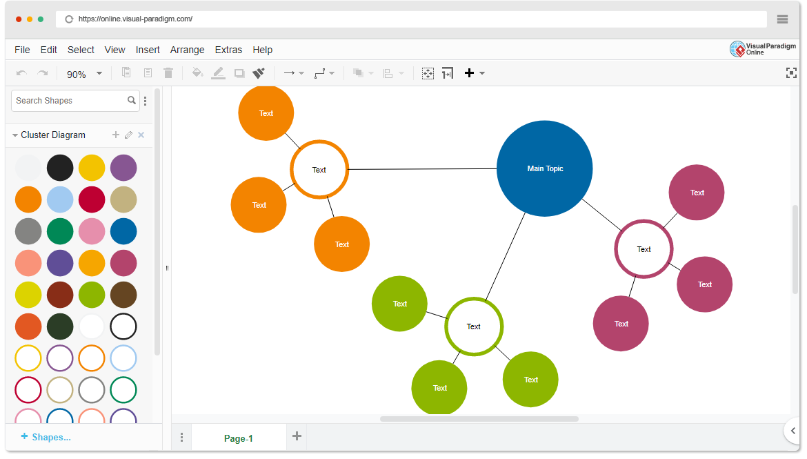 Online Cluster Diagram Tool