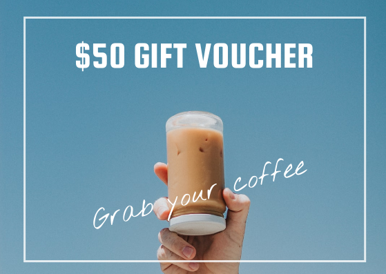 Editable giftcards template:Coffee Gift Card