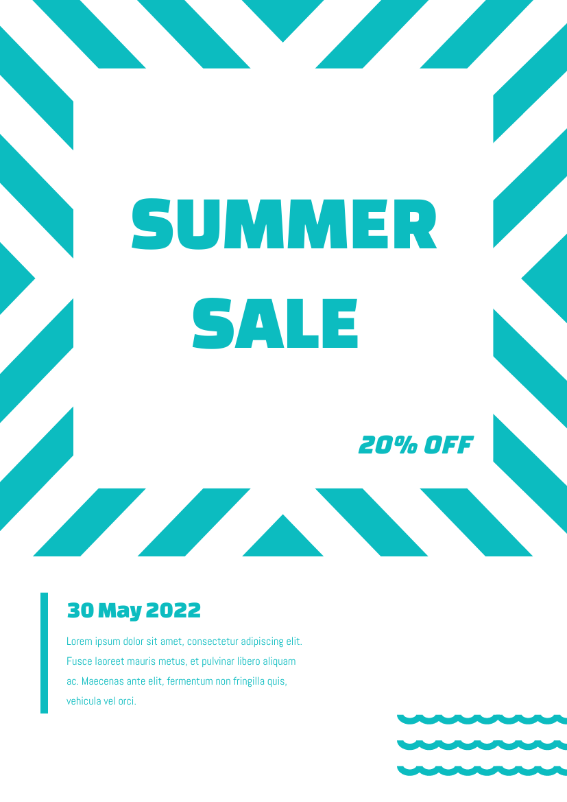 Summer sale flyer