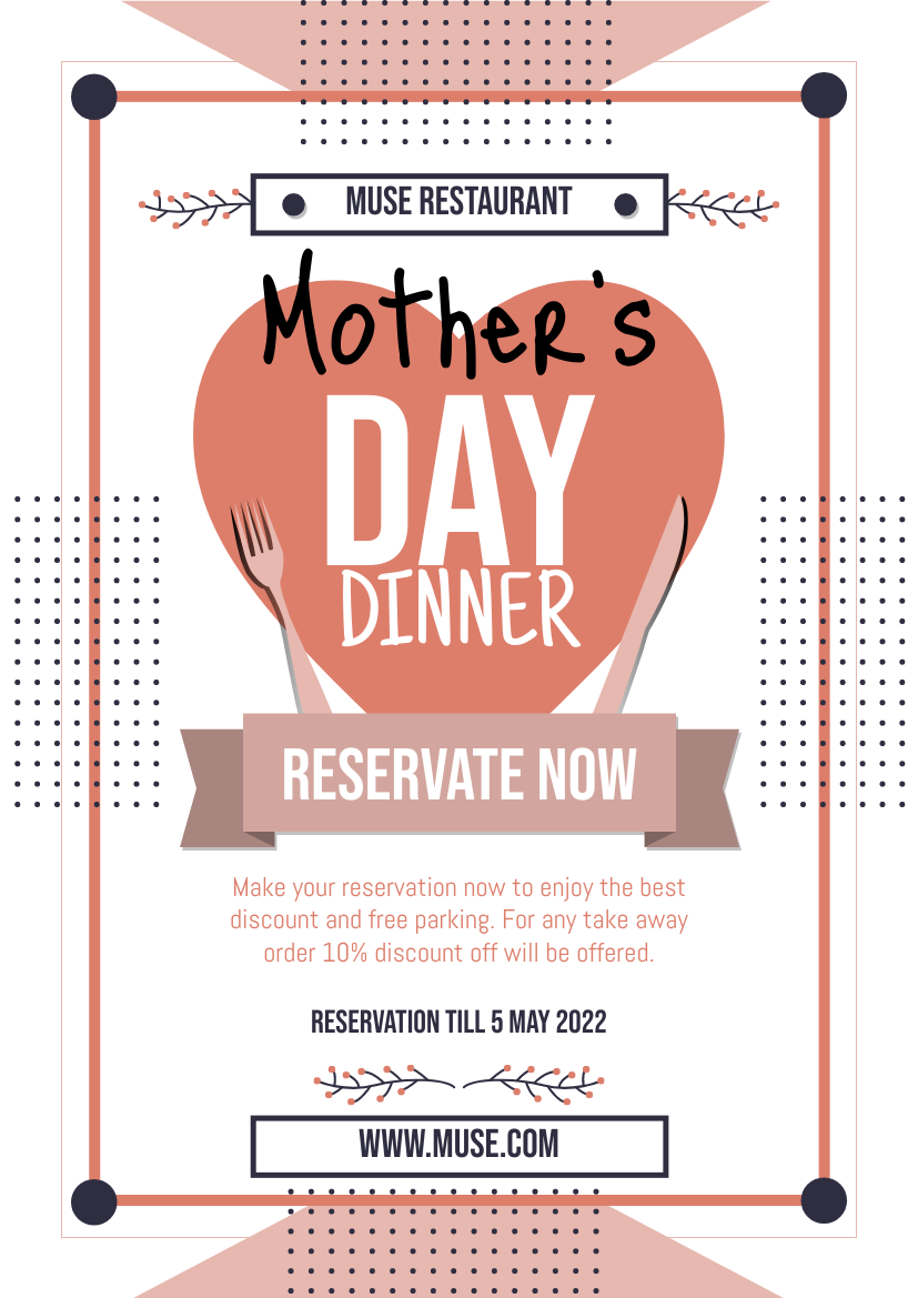 Mother's Day Dinner Promotion Flyer