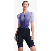 2XU ( �c�[�^�C���Y���[ ) �g���C�X�[�c W LIGHT SPEED SLV TRISUIT ( �E�B�����Y ���C�g �X�s�[�h �X���[�u �g���C�X�[�c ) �p�[�v��/�z���C�g M ���f�B�[�X