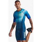 2XU ( �c�[�^�C���Y���[ ) �g���C�X�[�c AERO TRI SLEEVED TOP ( �G�A�� �g���C�X���[�u�g�b�v ) �X�v�����O�O���[��/�}�W���[�� S