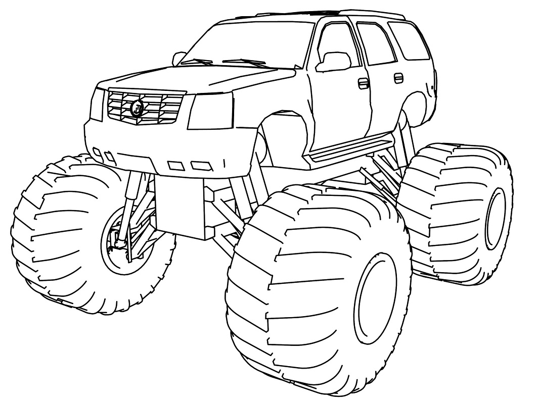 Printable Monster Truck Pages