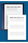 Monthly Calendar Planner Undated - Casual Style Template for BOOX Note