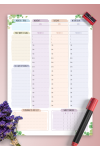 Download Weekly Planner Undated - Floral Style