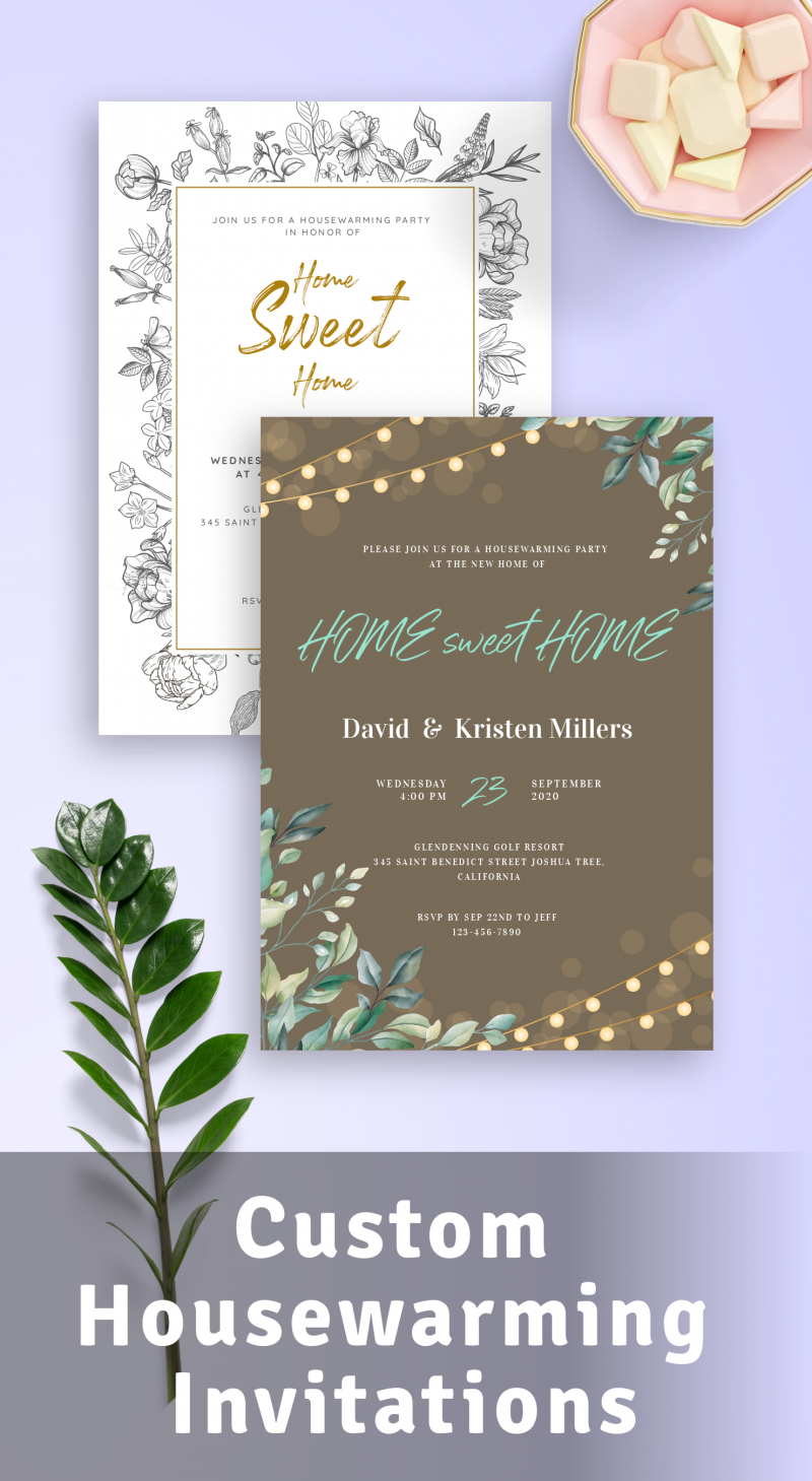 Housewarming Invitations - Download PDF or Order printed