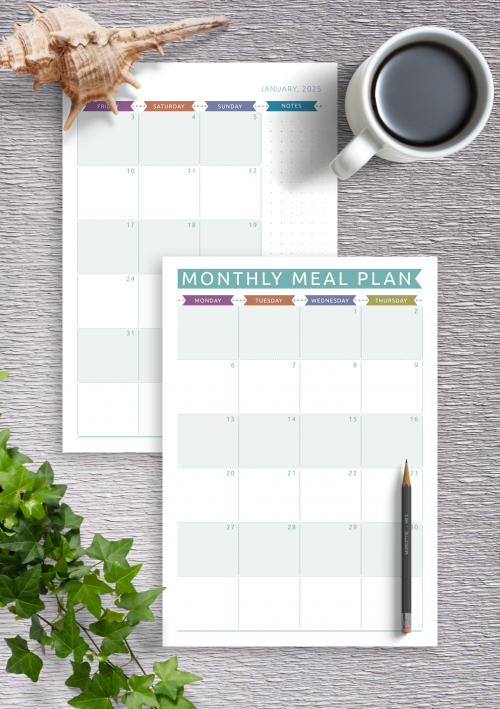 Printable Meal Planner Templates - Download PDF