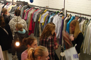 People at a clothing sale by harcorutgers