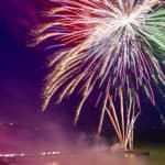 Sandown Carnival’s fireworks spectacular is launched from the end of Sandown Pier © Shane Thornton