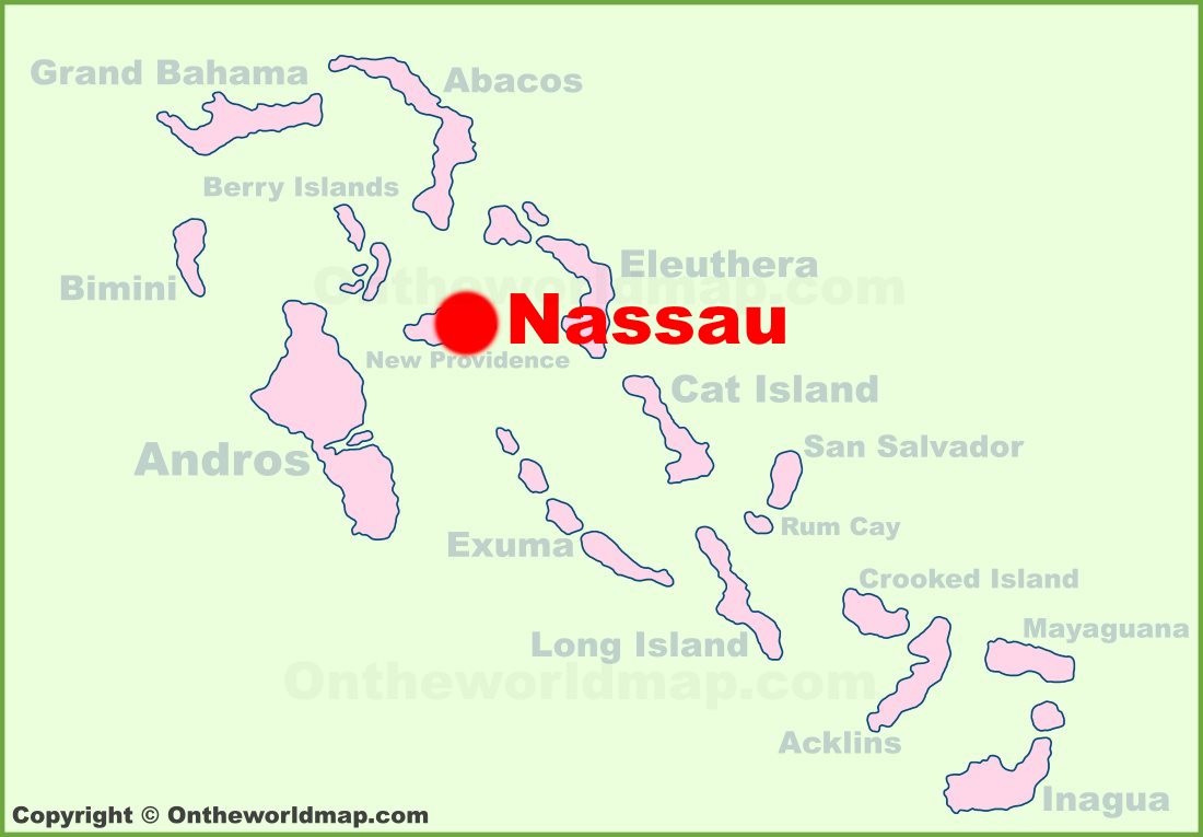 Nassau Bahamas Map Printable