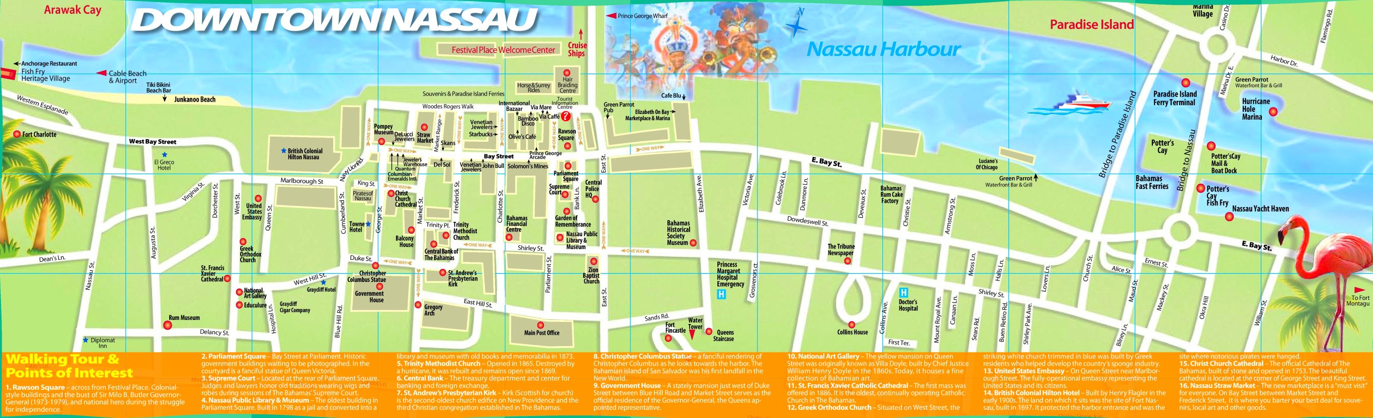 Printable Nassau Walking Map | Images and Photos finder