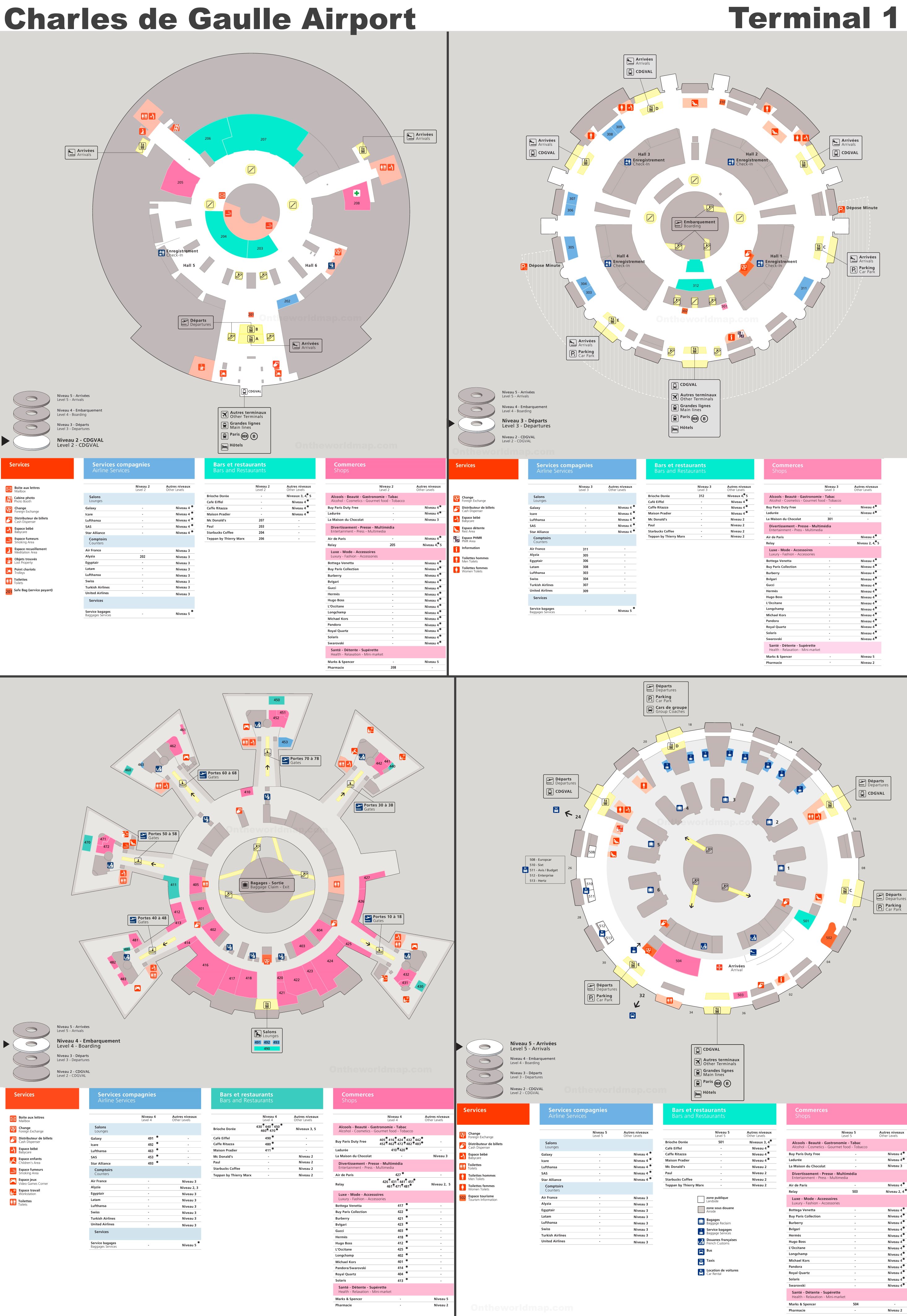 Map Of Charles De Gaulle Airport Terminal Map Of Campus 111210 | The ...