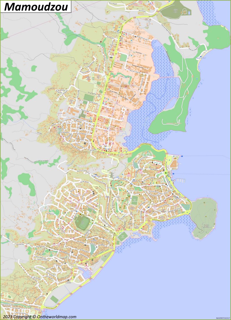 Mamoudzou Map | Mayotte | Detailed Maps of Mamoudzou