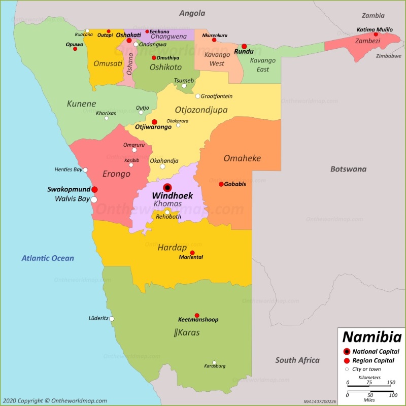 Namibia Map Detailed Maps Of Republic Of Namibia 76944 | Hot Sex Picture