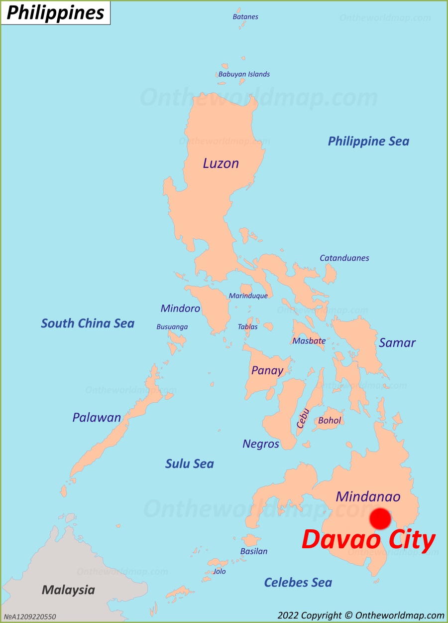 Overview Map Davao City Davao City Davao Map | Images and Photos finder