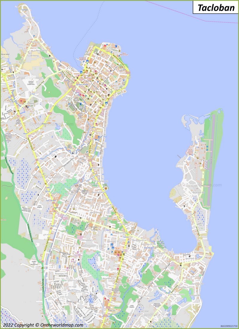 Tacloban Map | Philippines | Detailed Maps of Tacloban