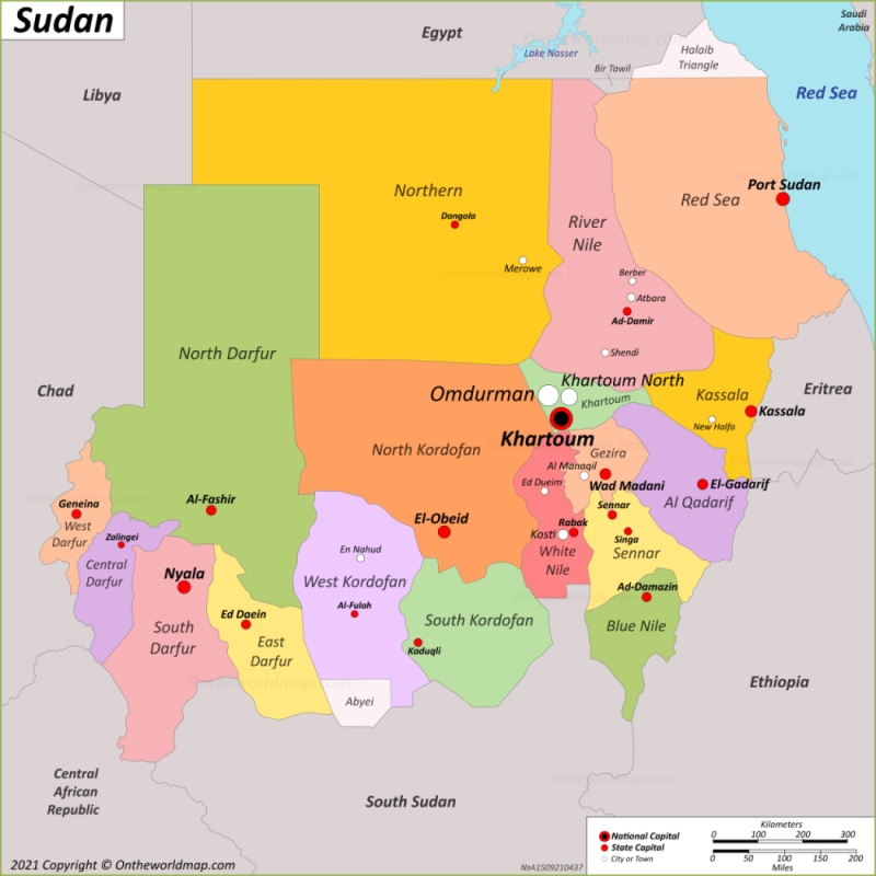 Sudan Maps | Detailed Maps of Republic of the Sudan