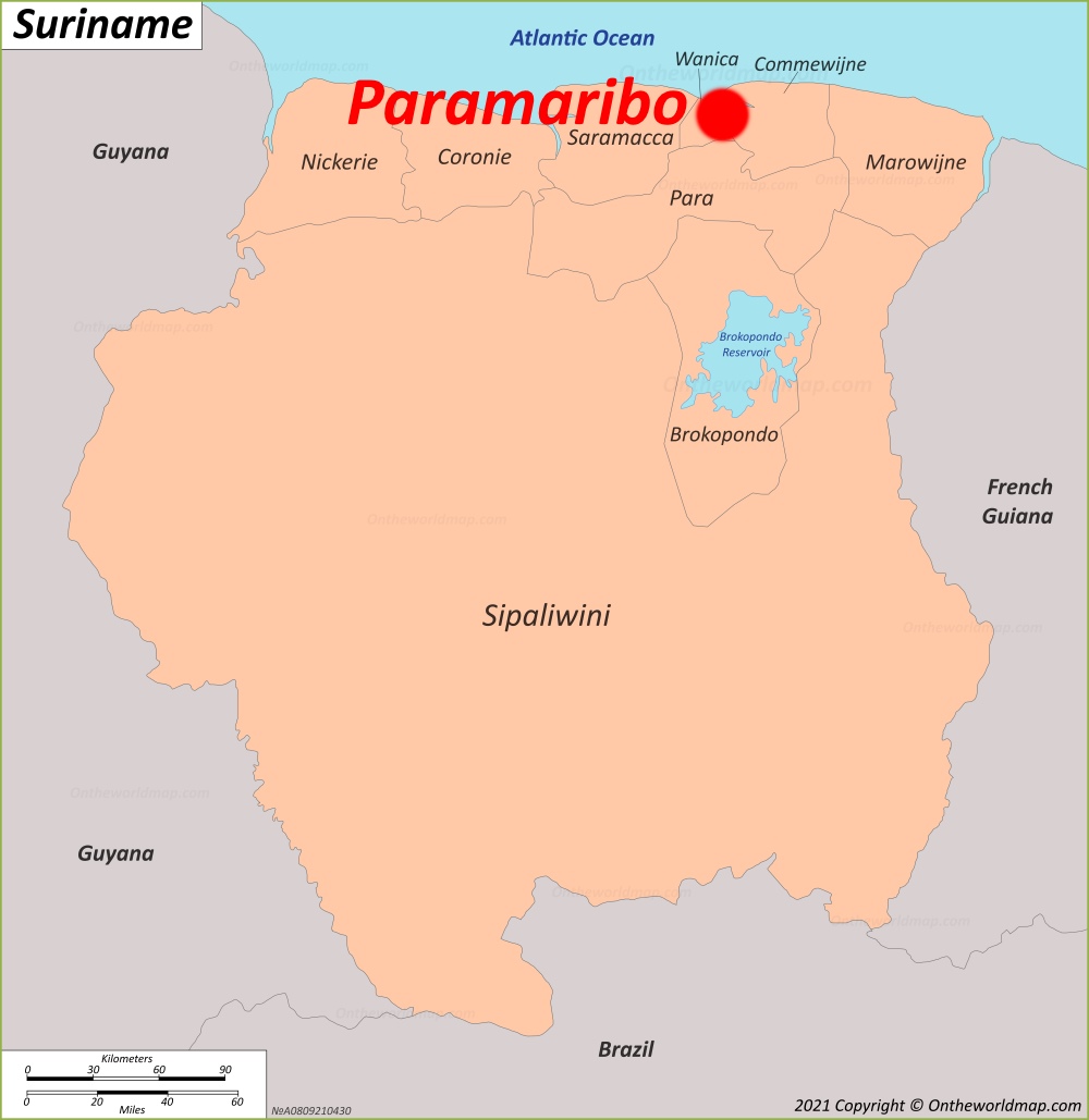 Paramaribo Map Suriname Detailed Maps Of Paramaribo Par Bo 29986 | The ...