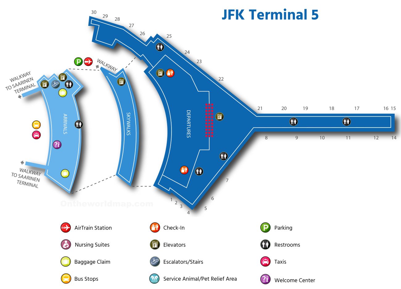 Navigating The Hub: A Comprehensive Guide To JFK Airport’s Layout - Map ...