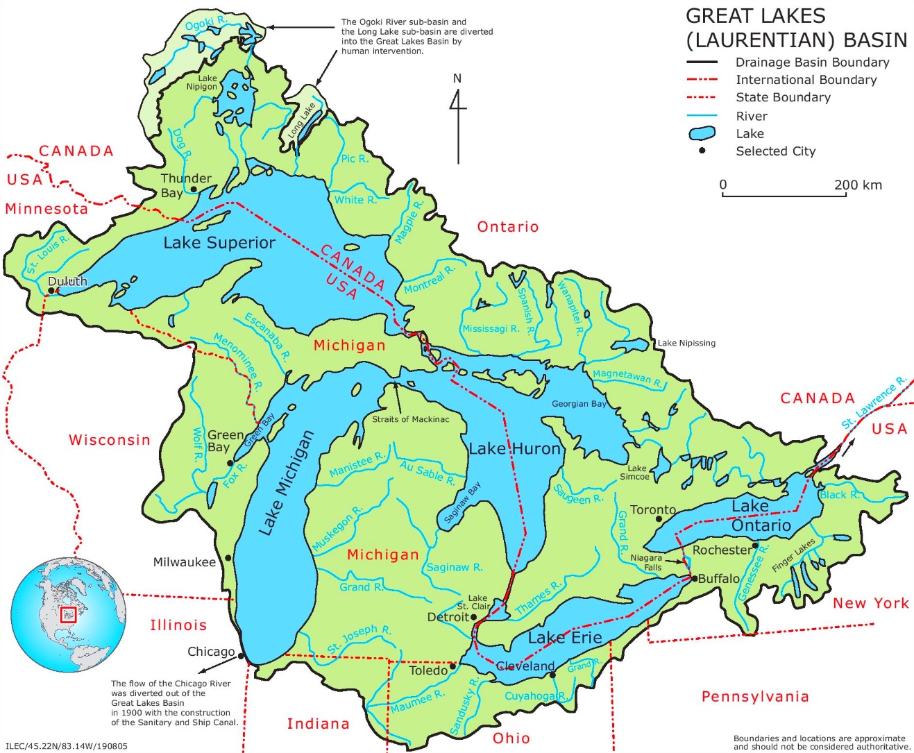 Map Of The Great Lakes - vrogue.co