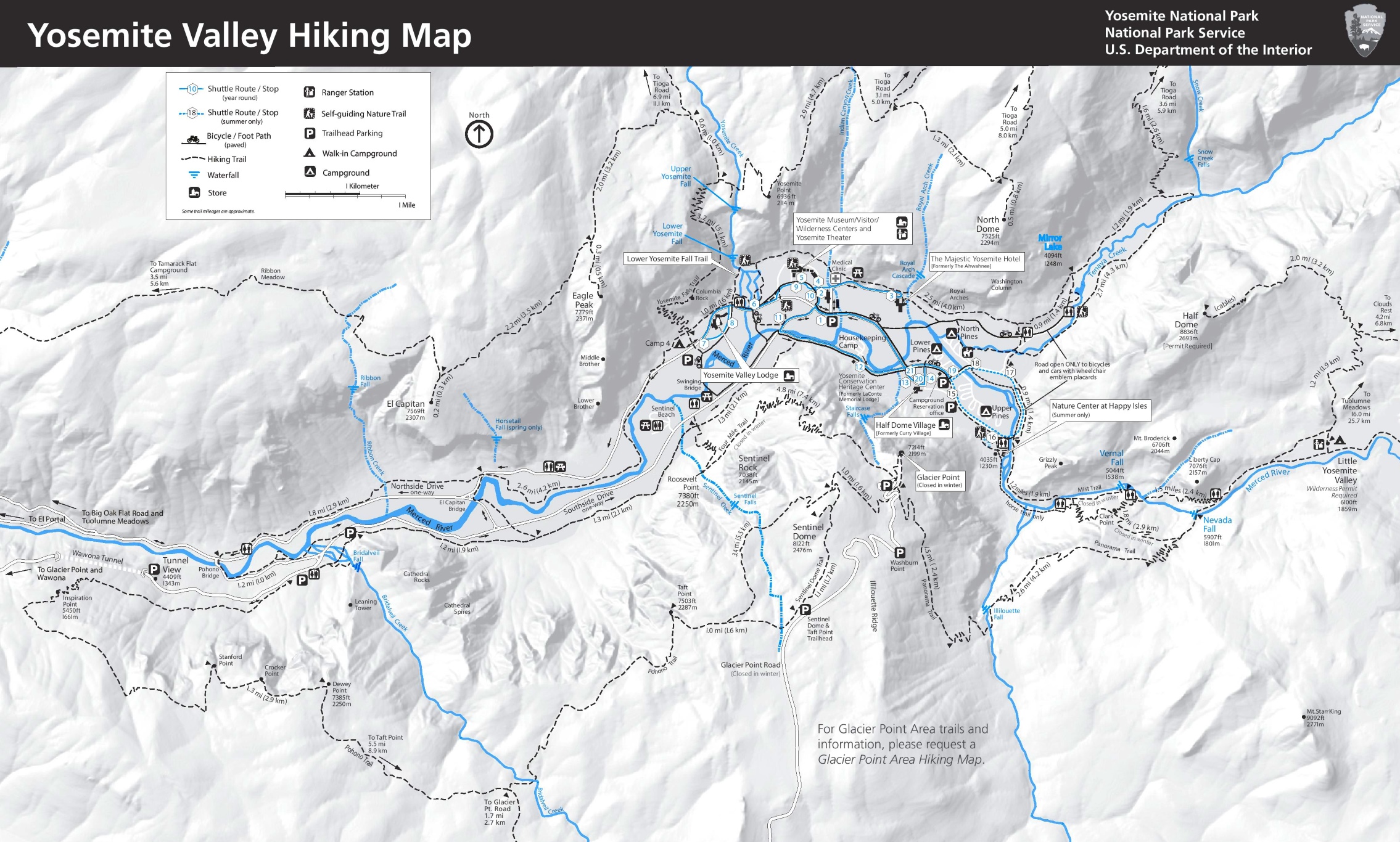 Yosemite Walks Map | vlr.eng.br