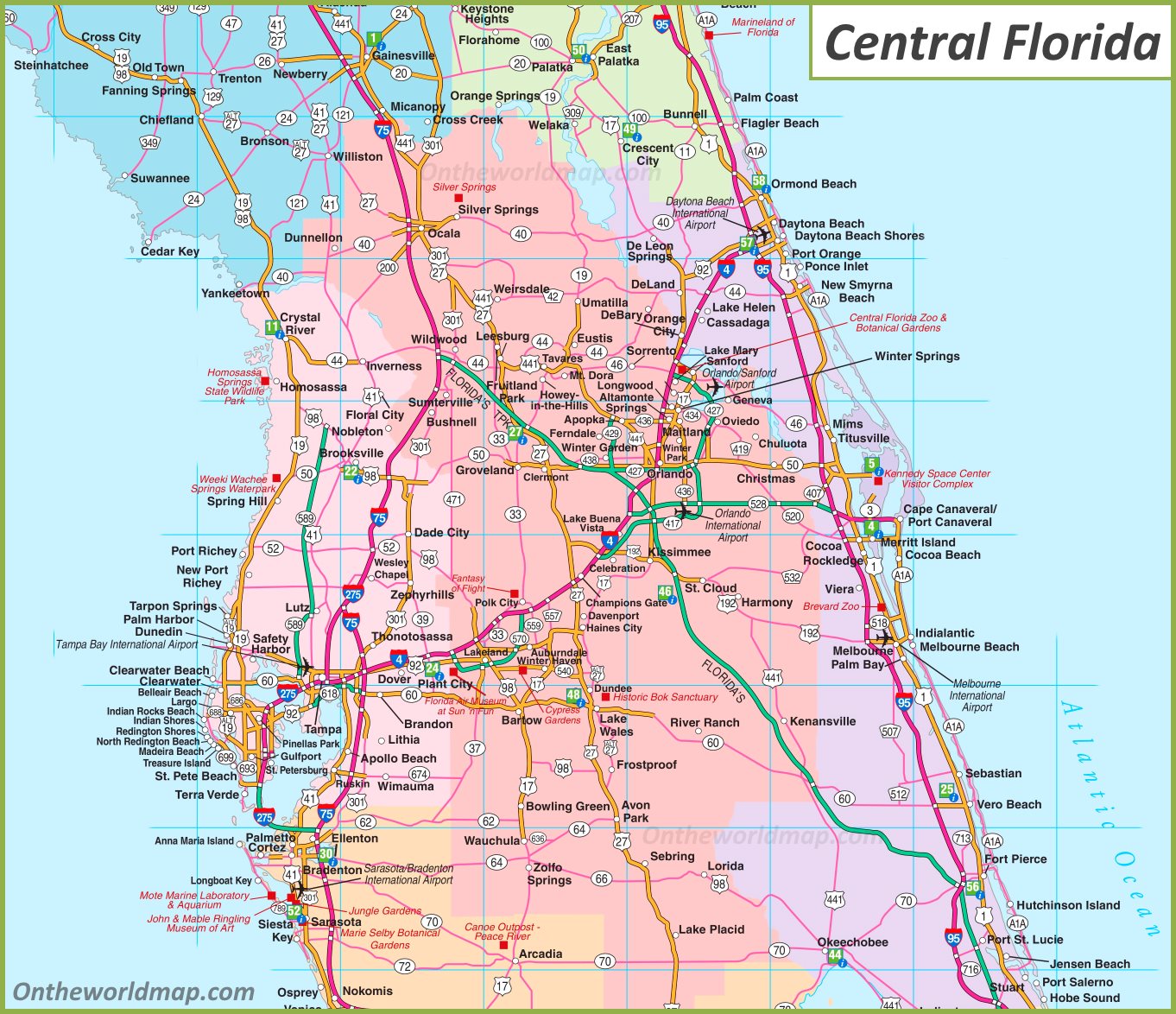 Map Of Northern Florida