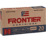 Image of Hornady Frontier 5.56x45mm NATO 55 grain Ball (M193) Full Metal Jacket (FMJ) Brass Centerfire Rifle Ammunition