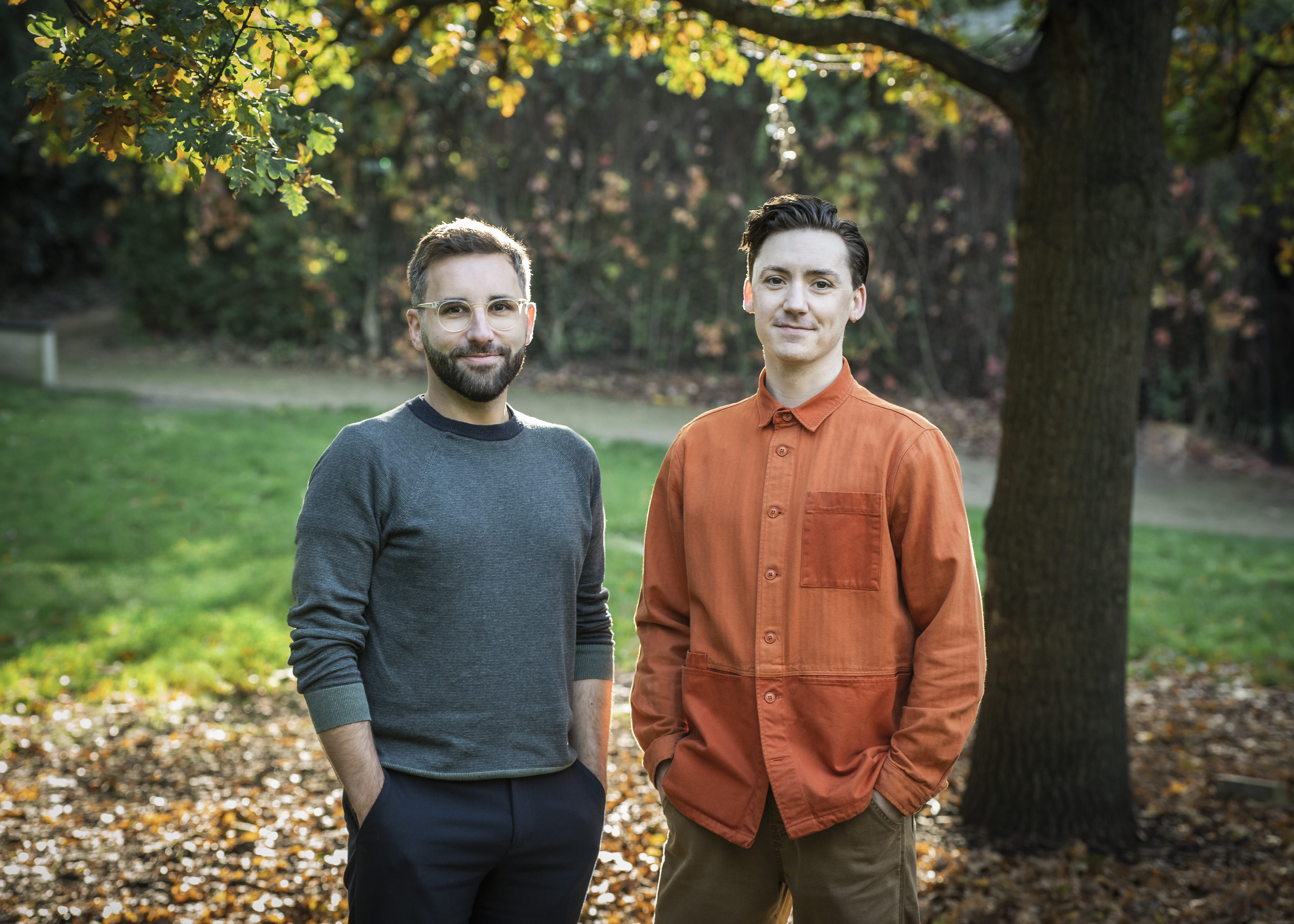 James Pidgeon, Executive Director (left). Drew McOnie, Artistic Director (right).