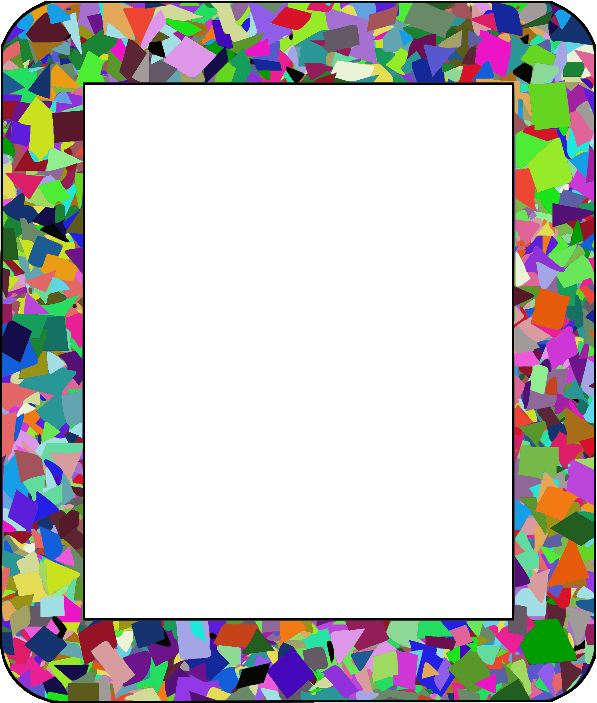 Confetti Frame Clip Art