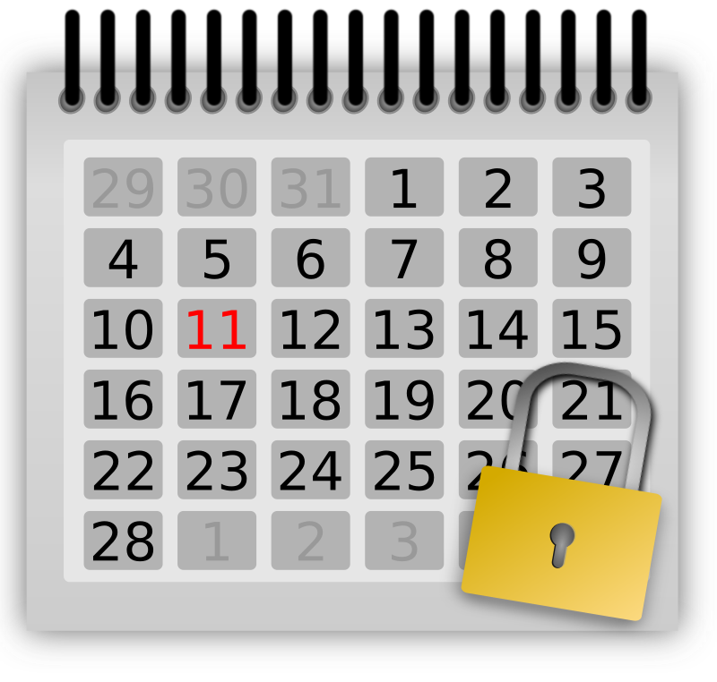 locked-calendar