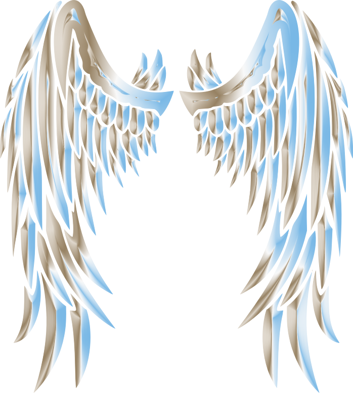 Sky Chrome Angel Wings - Openclipart