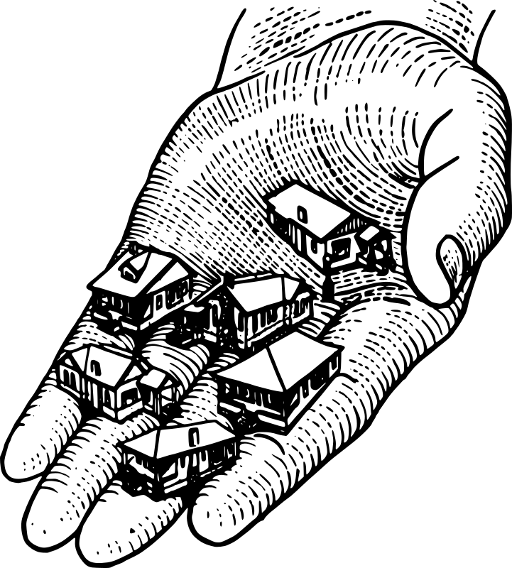 Hand with Houses