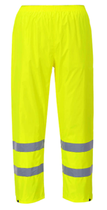 Hi-Vis Yellow Rain Trousers, Regular Leg