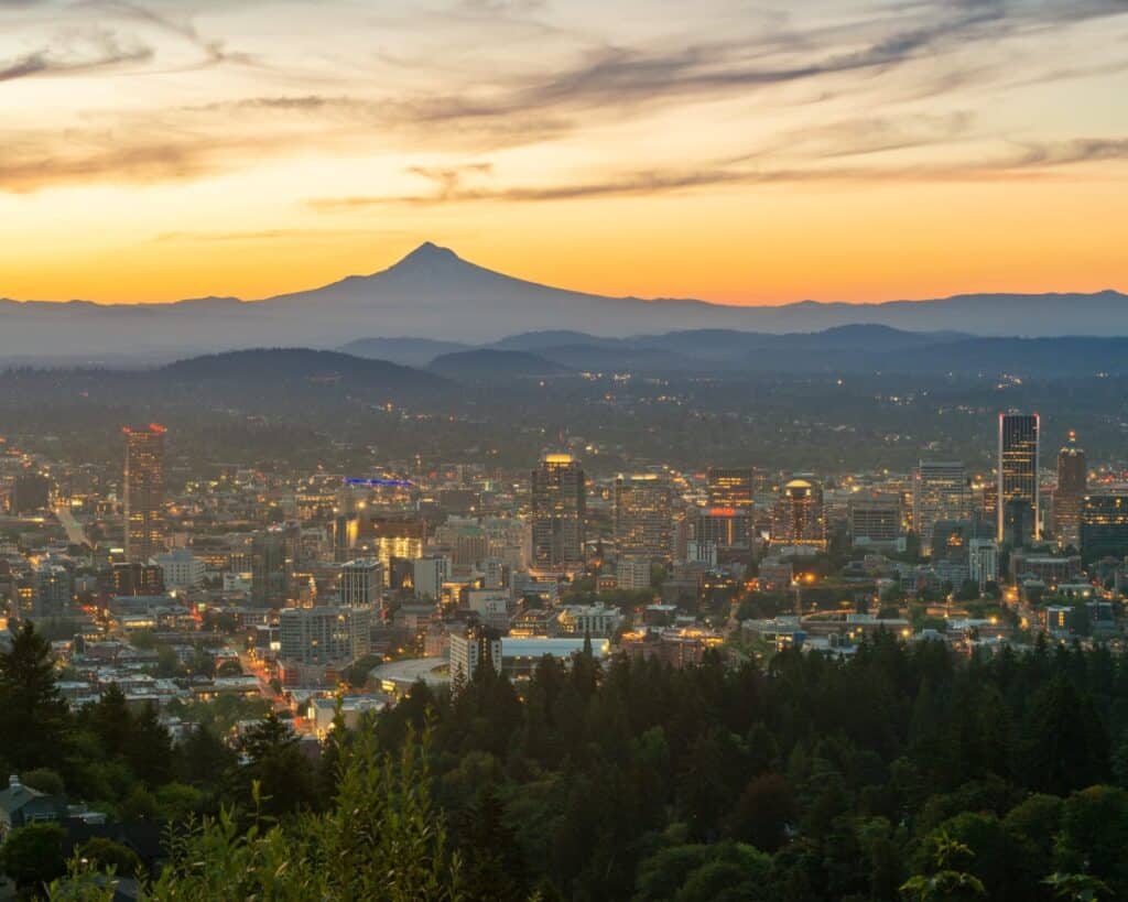 City View of Portland Oregon