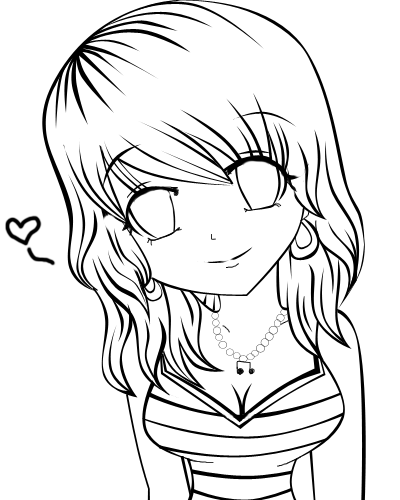 Anime lineArt by LiaMenietowLove on DeviantArt