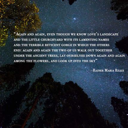 again and again even though we know love's landscape, a love poem by rainer maria rilke