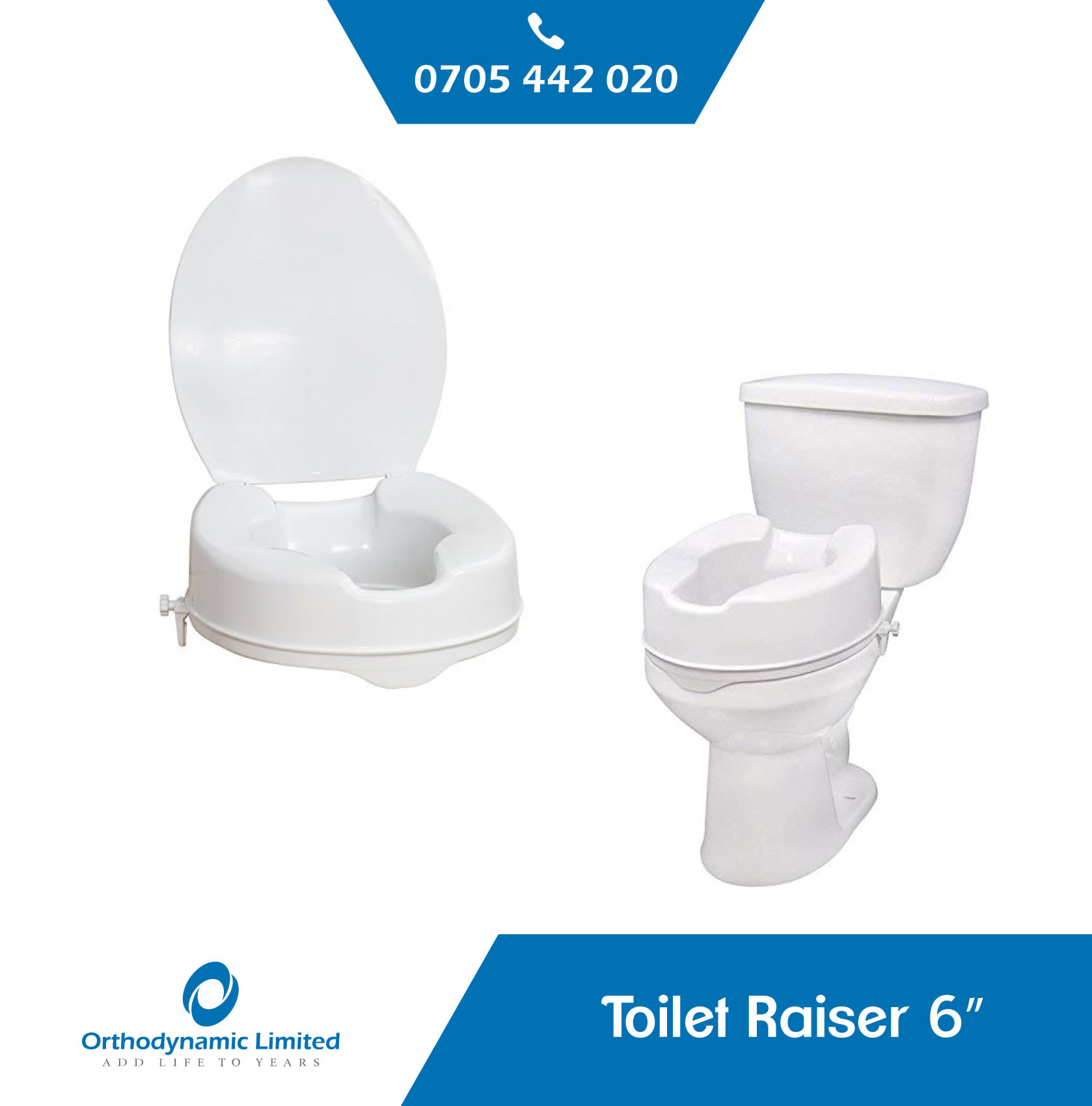 Toilet raiser without handles