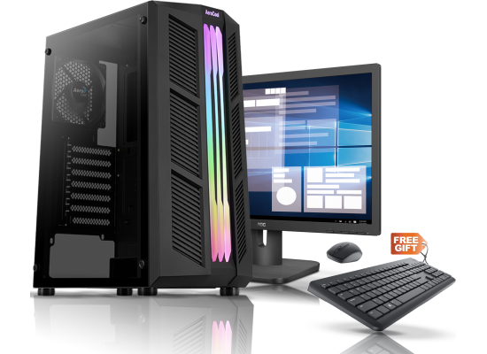 INTEL CORE i3 9100F // GT 730 2GB // 8GB RAM // AOC 20" 1080p Monitor + Free Gift Wireless Dell Combo - Full Custom Build