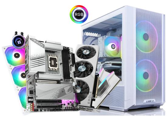 INTEL CORE i9-14900KF // RTX 4070 Ti Super 16GB // 32GB RAM DDR5 - Special Full White Gaming & Rendering Build