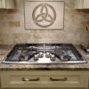 Custom Trinity Knot Stone Backpslash | Kitchen Backsplash