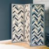 Multi-color Herringbone Room Divider Room Scene