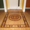 Del Sol Wood Medallion & Wood Border | Floor Medallion & Border | American Cherry, Padauk, Sipo, Wenge, Yellowheart, and Zebrawood